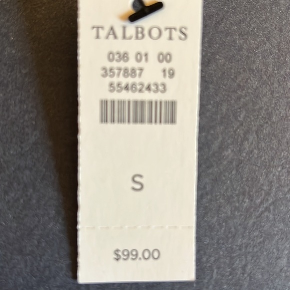 Talbots Self-tie Tropical Print Dress, NWT - Picture 5 of 5